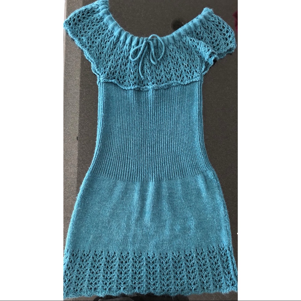 ✅KNITTED OFF SHOULDER DRESS -BEAUTIFUL & UNIQUE
